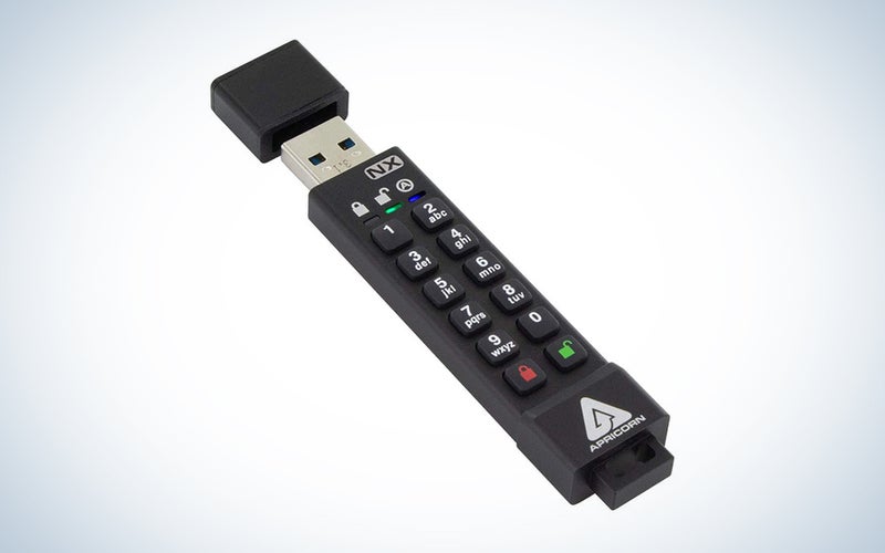 apricorn flash storage device with keypad