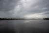 stormy skies over a river